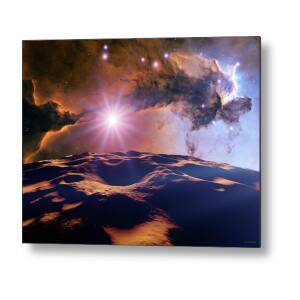 Pillars Of Creation In Eagle Nebula Metal Print by Nasa, Esa, And The ...