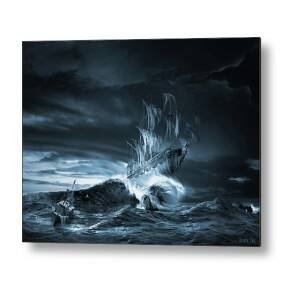 Ice Age Premonition Metal Print by George Grie