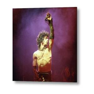 Prince Live In La #6 Metal Print by Michael Ochs Archives Prince Live In La #6 Metal Print by Michael Ochs Archives