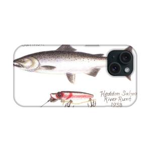 Walleye and Egyptian Wobbler Lure 1930 iPhone Case by Daniel Lindvig - Fine  Art America
