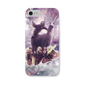 Kitty Cat Riding On Rainbow Llama In Space iPhone 7 Case by Random Galaxy -  Pixels