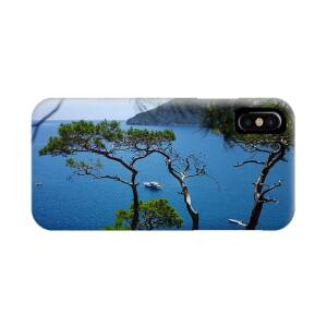Pine forest over sea Seascape Artmif.lv iPhone XR Case by Raimond Klavins -  Pixels