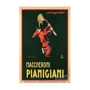 Vintage Italian Pasta Advertising Poster by Mindy Sommers
