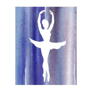 Dancing Ballerina Silhouette Poster by Irina Sztukowski