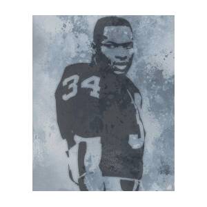 Bo Jackson Oakland Raiders Abstract Art 1001 by Joe Hamilton