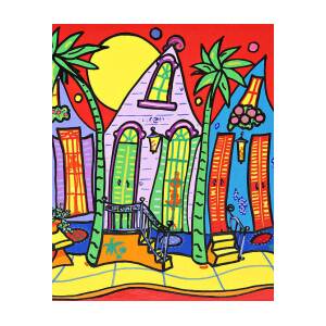 New Orleans French Quarter "CROOKED STREETS" Print by Richard Lewis 