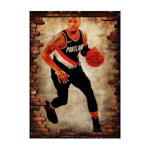 Damian Lillard Basketball Paper Poster Trail Blazers - Damian Lillard -  Posters and Art Prints