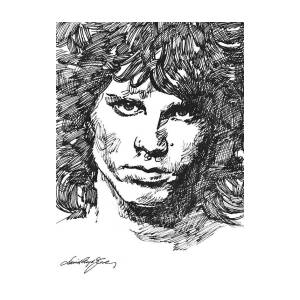 Jim Morrison the Lizard King Poster by David Lloyd Glover