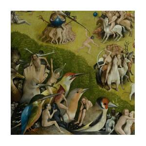 Garden Of Earthly Delights Detail Poster By Hieronymus Bosch