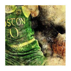 Boston Celtics Basketball Logo Kids T-Shirt by Drawspots