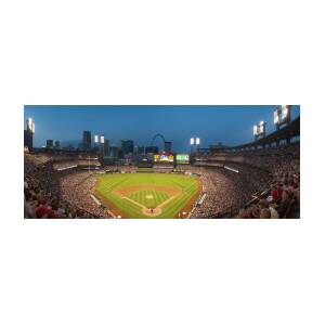Busch Stadium St. Louis Cardinals Day Paint Photograph by David Haskett II  - Fine Art America