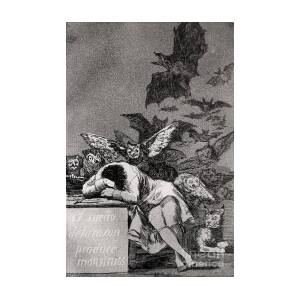The Sleep of Reason Produces Monsters Art Print by Goya
