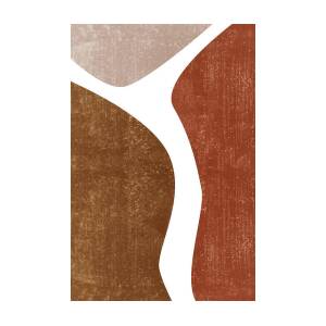 Terracotta Art Print 1 - Terracotta Abstract - Modern, Minimal ...