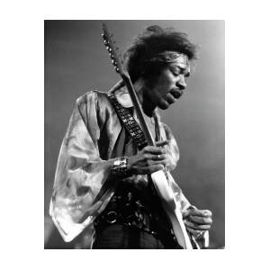 Photo Of Jimi Hendrix And Jimi Hendrix Art Print by David Redfern