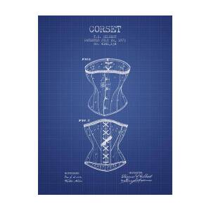 Corset patent from 1873 - Vintage Canvas Print / Canvas Art by Aged Pixel -  Fine Art America