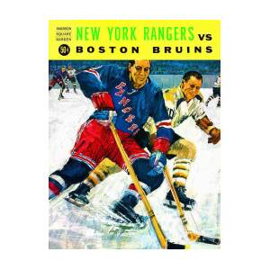 Fridgedoor Vintage New York Rangers Hockey Player at Madison Square Garden Print