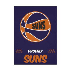 Phoenix Suns Dripping Water Colors Pixel Art Poster 