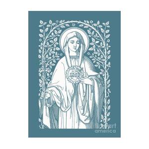 Miraculous Medal of Virgin Mary Art Print by Beltschazar - Pixels