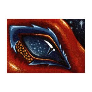 Eye Of Golden Embers Art Print by Elaina Wagner