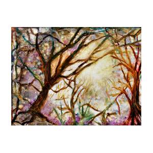 Curly Tree Triptych Art Print by Elaine Hodges