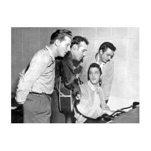 Rock And Roll Musicians Jerry Lee Art Print by Michael Ochs Archives