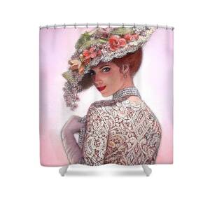 Lady Victoria Victorian Elegance Shower Curtain for Sale by Sue Halstenberg