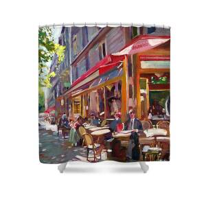Homage to Monet Shower Curtain for Sale by David Lloyd Glover