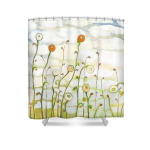 Three Trees on a Hill Shower Curtain for Sale by Jennifer Lommers