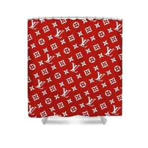 louis vuitton Supreme brown pattern Shower Curtain for Sale by SupLA Fresh