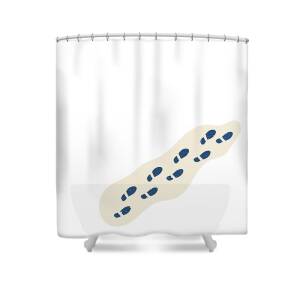Harry Potter Patronus Stag And Doe Watercolor II Shower Curtain by