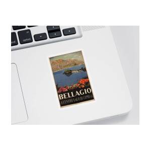 Bellagio, Italy - Centro Lago Di Como - Retro travel Poster - Vintage  Poster by Studio Grafiikka
