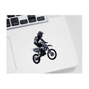 Motocross #1 Sticker by Black Gryphon - Pixels