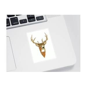 Deer In Ink Sticker by Michael Vigliotti - Pixels