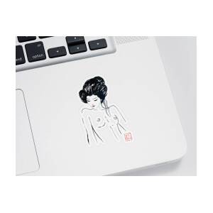 Nude Woman Sticker by Pechane Sumie - Pixels