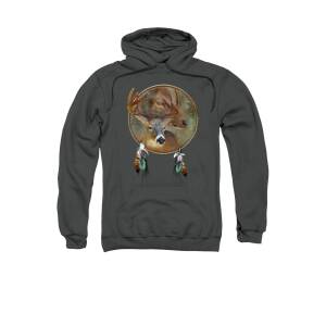 Wolf - Dreams Of Peace Adult Pull-Over Hoodie for Sale by Carol Cavalaris