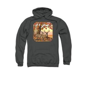 Whitetail Deer Painting - Startled Adult Pull-Over Hoodie for Sale by ...