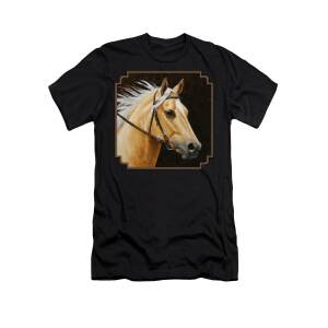 Western Horse Painting In Sepia T-Shirt for Sale by Crista Forest
