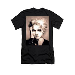 The Material Girl - Madonna - Black and White Edition T-Shirt by