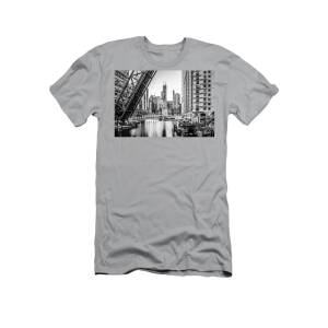 Downtown Chicago Lake Shore Drive in Black and White T-Shirt for Sale ...
