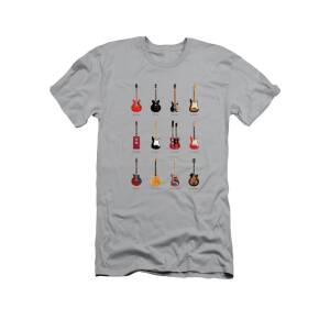 Fender Guitar Collection T-Shirt for Sale by Mark Rogan