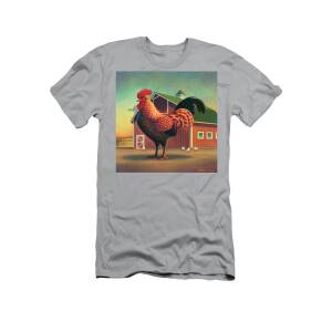 Rooster and the Barn T-Shirt for Sale by Robin Moline