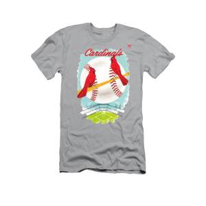 1956 St. Louis Cardinals Art T-Shirt by Row One Brand - Fine Art America