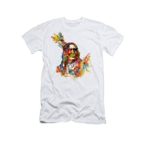 Native American Chief Side Face T-Shirt for Sale by Marian Voicu