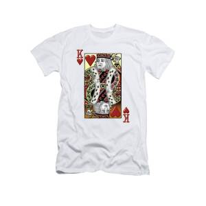 Queen of Spades in Gold on Black T-Shirt for Sale by Serge Averbukh