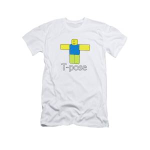 Roblox Noob T-Poze Ringer T-Shirt by Den Verano - Pixels