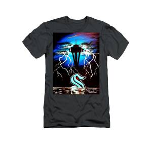 NHL Seattle Kraken Customize Name Special Design With Space Needle 3d Tshirt  - BTF Store