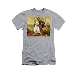 Jacob Wrestling With The Angel T-Shirt for Sale by Gustave Dore