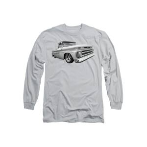 1952 Chevrolet Truck At The Diner Long Sleeve T-Shirt for Sale by Gill ...
