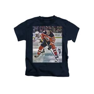 Connor Mcdavid Edmonton Oilers Abstract Art 12 T-Shirt