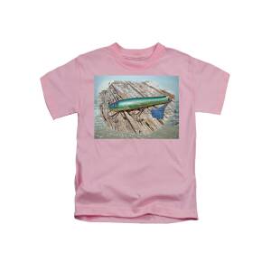 AJS Big Mouth Popper Saltwater Fishing Lure Kids T-Shirt by Carol